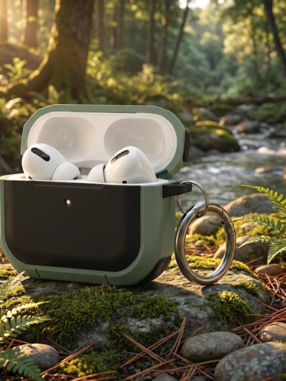 Green AirPods Pro Heavy Duty Case - Shockproof Armor Cover